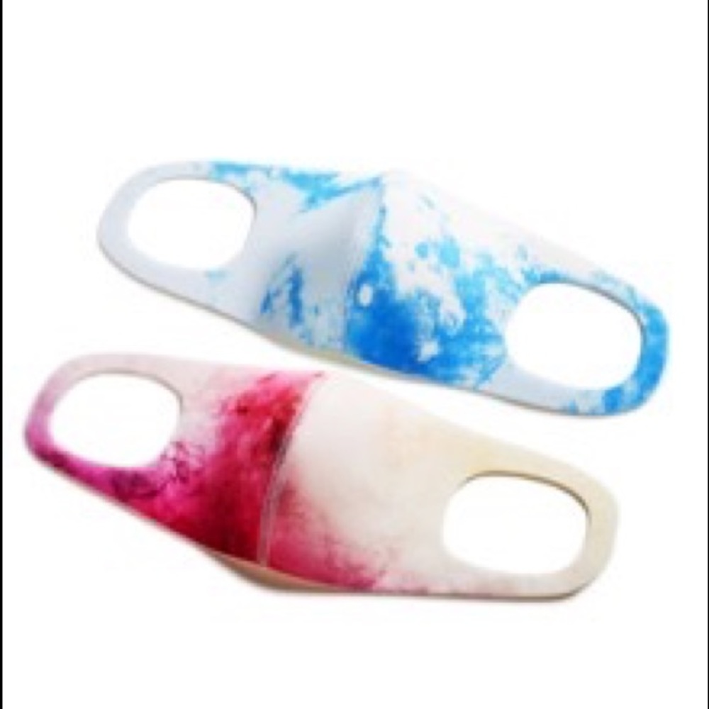 Blue / blue /2 tie dye face mask